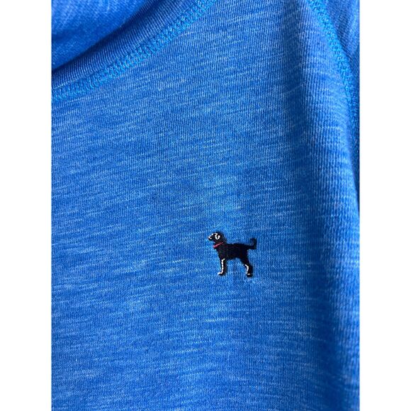 The Black Dog Women's Cowl Neck Drawstring Sweatshirt Pullover Blue Size L - Picture 3 of 9